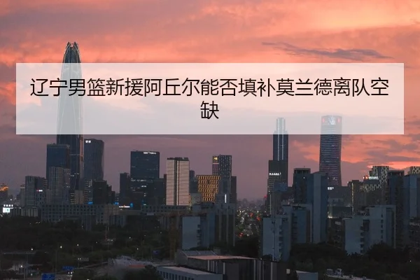 辽宁男篮新援阿丘尔能否填补莫兰德离队空缺